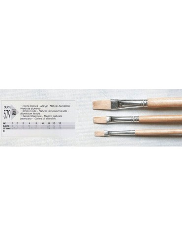 PINCEL CERDA BLANCA Nº8 S.579