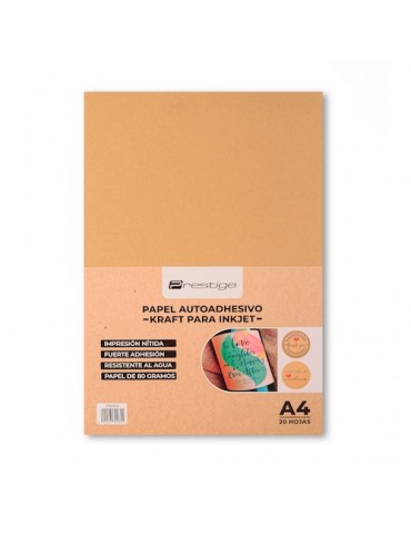 PAPEL AUTOADHESIVO KRAFT PRESTIGE A4 80G