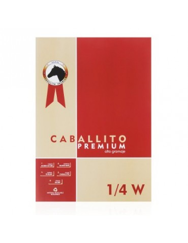 BLOCK DIBUJO 1/4 W CABALLITO 180GR