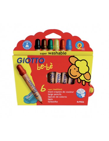 LÁPIZ DE COLOR GIOTTO BE-BE X6