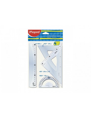 JUEGO DE GEOMETRIA MAPED 20CM