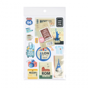 SET DE 2 HJS C/40 STICKERS AUTOADH. IBI 