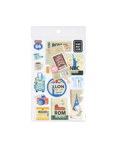 SET DE 2 HJS C/40 STICKERS AUTOADH. IBI 