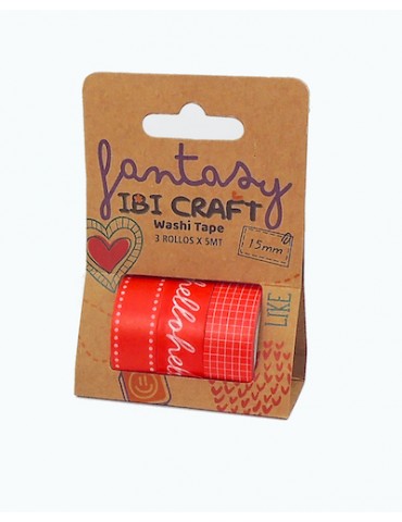 CINTA DECORATIVA IBI CRAFT X3 15MMX5MT