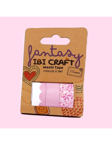 CINTA DECORATIVA IBI CRAFT X3 15MMX5MT 