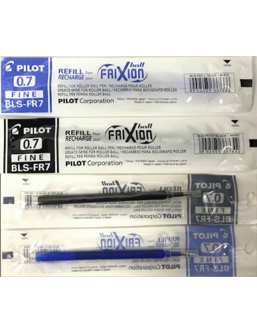 REPUESTO PILOT FRIXION 0.7 NEGRO/AZUL