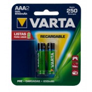 PILA VARTA AAA RECARGABLE 650 MAH