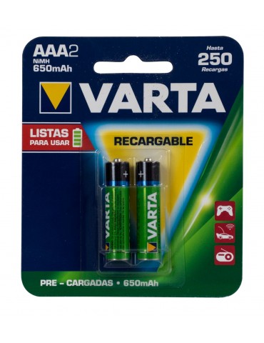 PILA VARTA AAA RECARGABLE 650 MAH