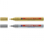 MARCADOR EDDING 750 DORADO/PLATEADO 
