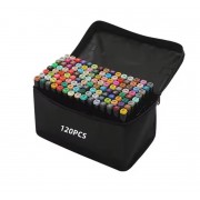 MARCADOR DOBLE PUNTA X120 ESTUCHE/CIERRE 