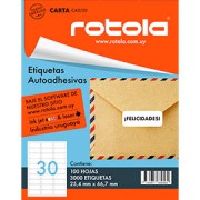 ETIQUETA ROTOLA CA3/30 X100
