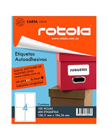 ETIQUETA ROTOLA CA3/4 X100