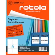 ETIQUETA ROTOLA CA3/6 X100