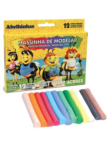 PLASTICINA ACRILEX SOFT X12